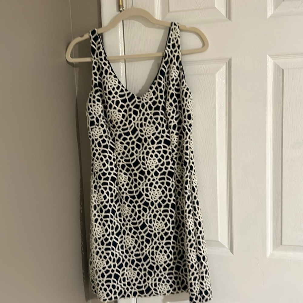 Pre loved great condition Ralph Lauren dress size 8 blue and navy dress